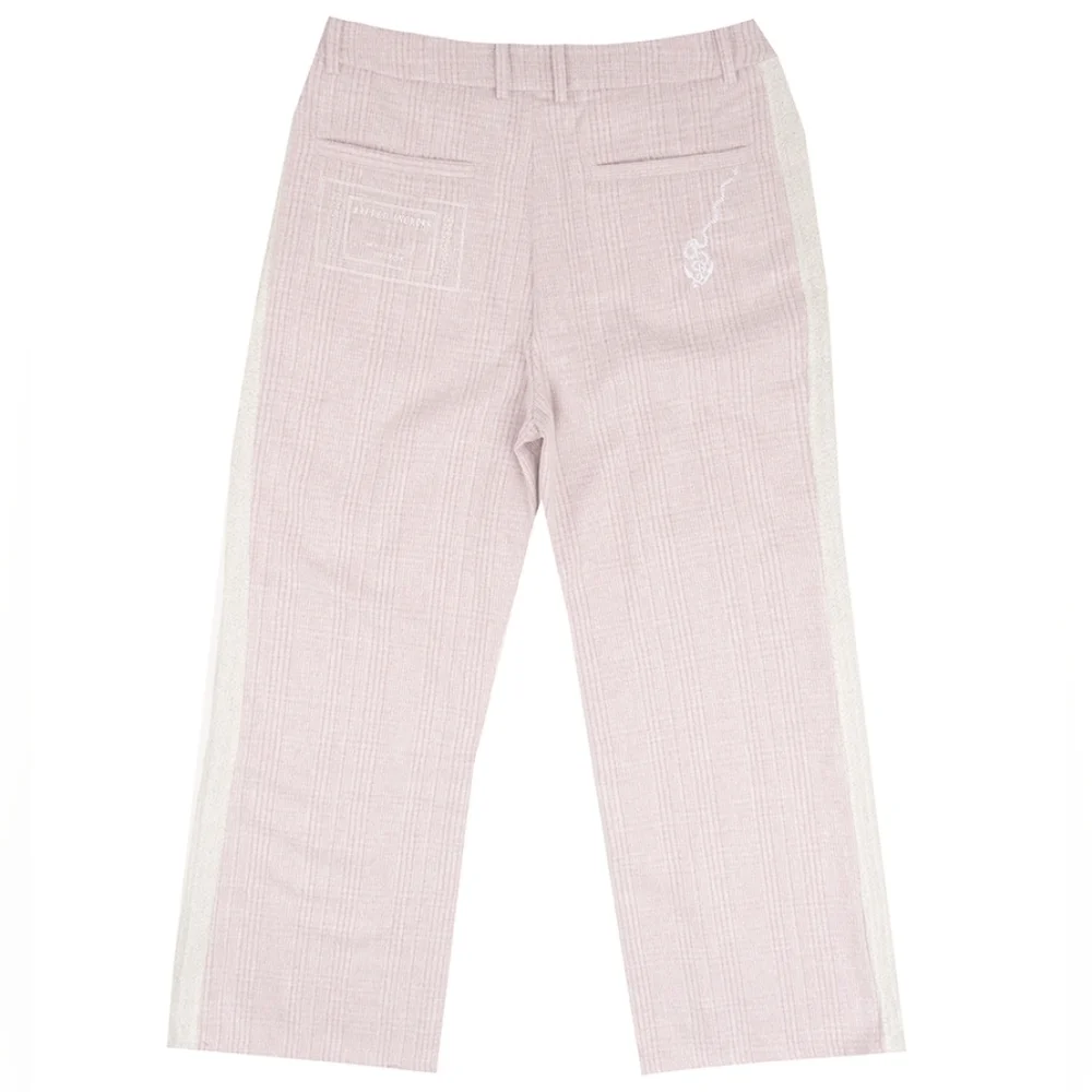 Lifted Anchors Tweed Track Pants Dust Rose